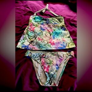 Lucky Brand 2 piece Bathing Suit size M